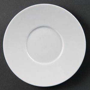 Olympia Whiteware Elegant Saucers 148mm (Pack of 12) - CD737  - 1