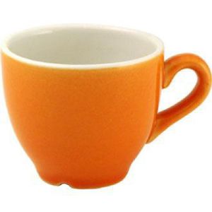 Churchill New Horizons Colour Glaze Espresso Cups Orange 85ml (Pack of 24) - M793  - 1