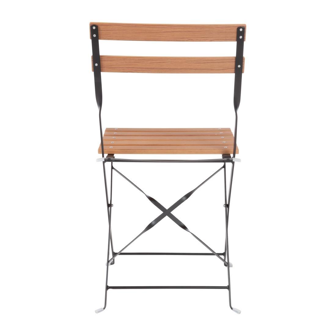 GJ766 - Bolero Faux Wood Bistro Chair (Pack 2) - GJ766  - 4