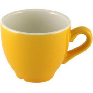 Churchill New Horizons Colour Glaze Espresso Cups Yellow 85ml (Pack of 24) - M794  - 1