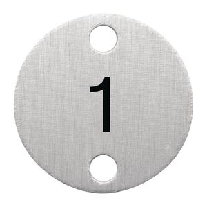 Bolero Table Numbers Silver (1-5) - DY770  - 1