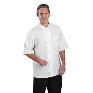 Chef Works Valais Signature Series Unisex Chefs Jacket White M - B205-M  - 1