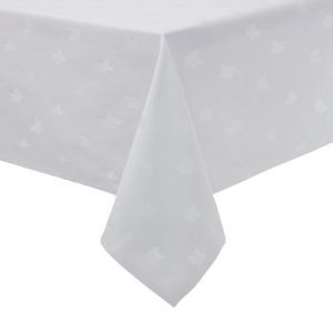 Mitre Luxury Luxor Tablecloth Ivy Leaf White 1350 x 2300mm - GW446  - 1