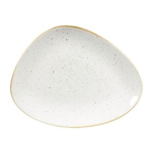 Churchill Stonecast Triangular Plates Barley White 265mm (Pack of 12) - DY874  - 1