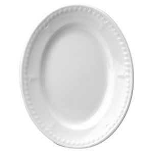 Churchill Buckingham White Oval Platters (Pack of 12) - M528  - 1