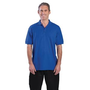Unisex Polo Shirt Royal Blue M - A763-M  - 1