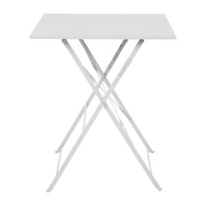 Bolero Square Pavement Style Steel Table Grey 600mm - GK988  - 1