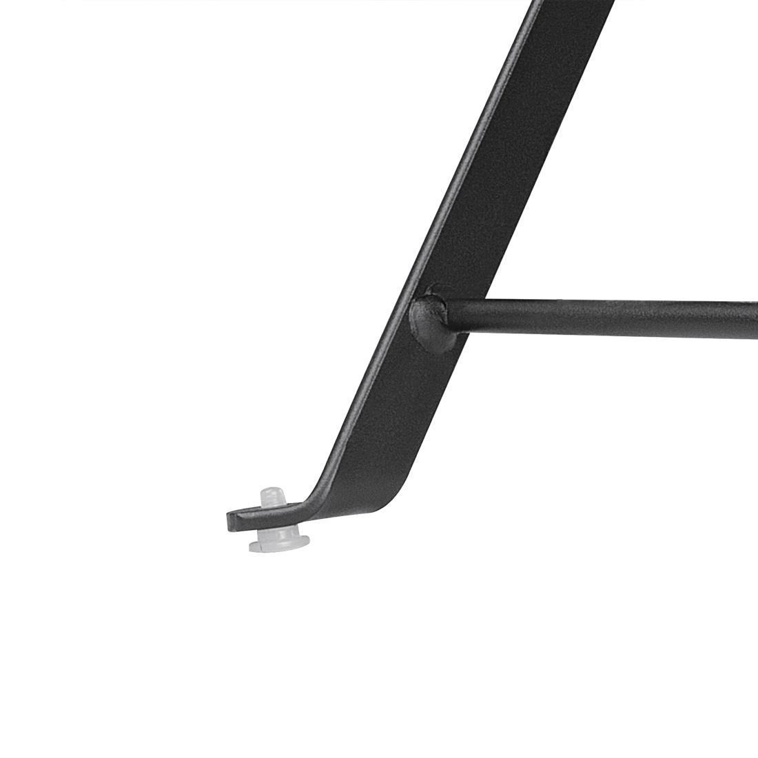 Bolero Black Square Pavement Style Steel Table - GK989  - 6