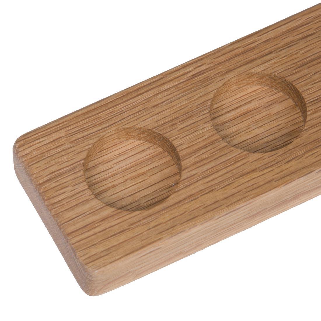 Olympia Oak Wood 6 Shot Wooden Paddle Board 500mm - CN508  - 4