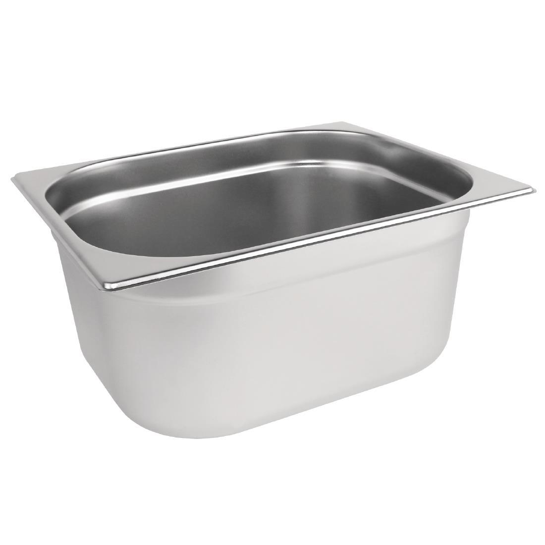 Vogue Stainless Steel 1/2 Gastronorm Pan 150mm - K930  - 1