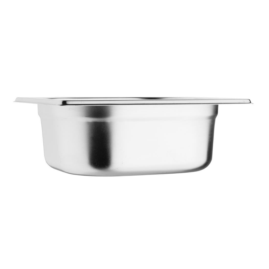 Vogue Stainless Steel 1/6 Gastronorm Pan 65mm - K985  - 2