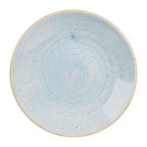 Churchill Stonecast Deep Coupe Plates Duck Egg Blue 255mm (Pack of 12) - CY831  - 1