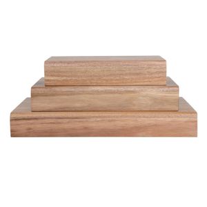 Olympia FSC Acacia Wood Riser Set (Pack of 3) - CP697  - 1