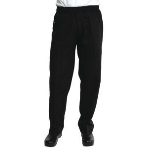 Chef Works Unisex Better Built Baggy Chefs Trousers Black XL - A695-XL  - 1