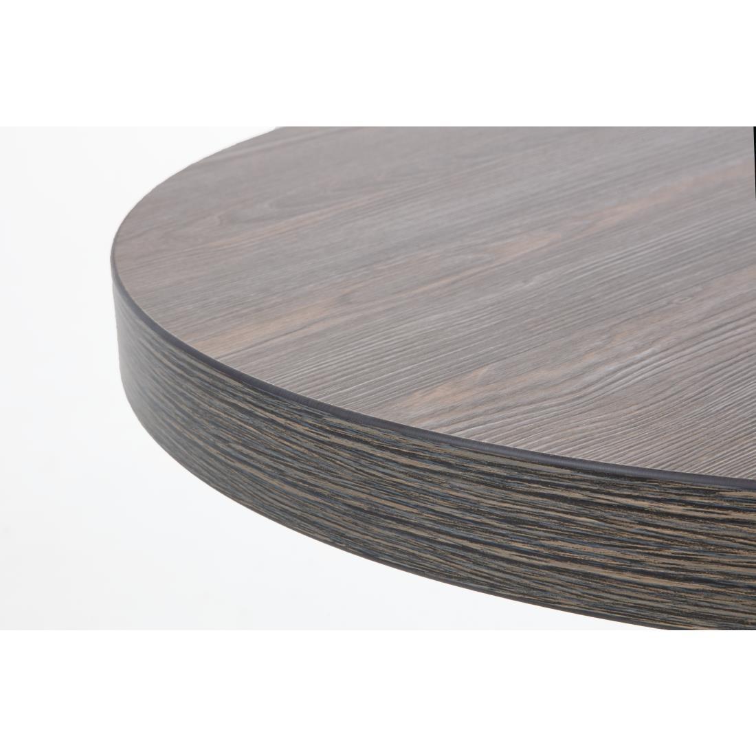Bolero Round Table Top Vintage Wood 600mm - GR326  - 6