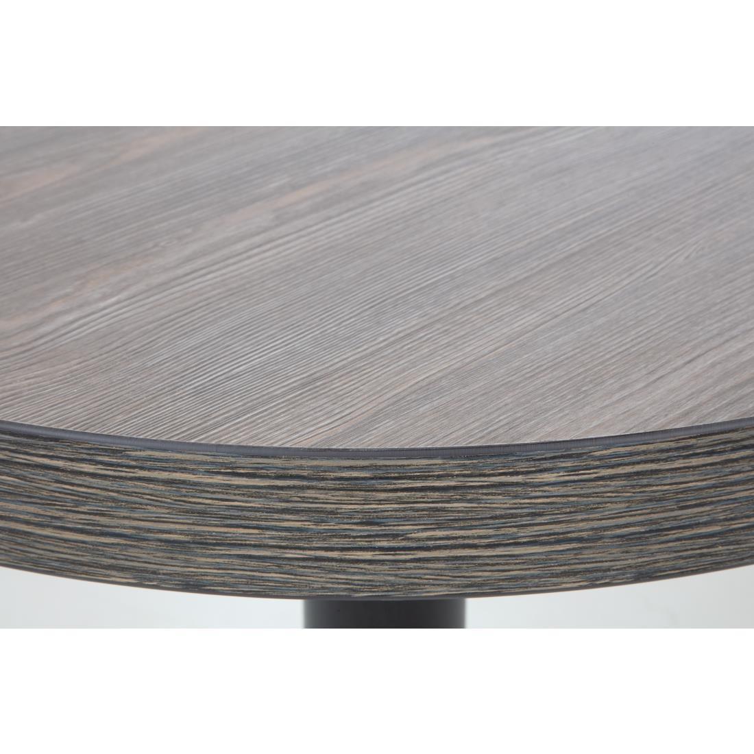 Bolero Round Table Top Vintage Wood 600mm - GR326  - 7