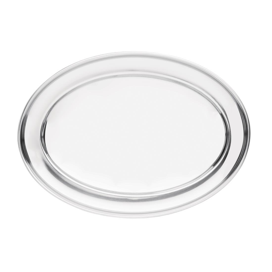 Olympia Stainless Steel Oval Serving Tray 220mm - K361  - 4