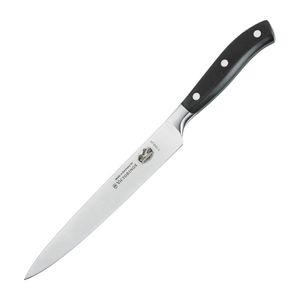Victorinox Fully Forged Slicing Knife Pointed Tip Black 20cm - DR502  - 1