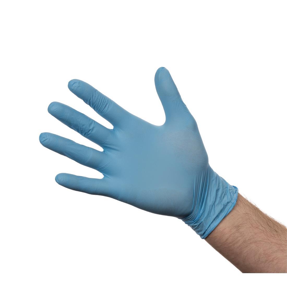 Powder-Free Nitrile Gloves Blue Small (Pack of 100) - Y478-S  - 1
