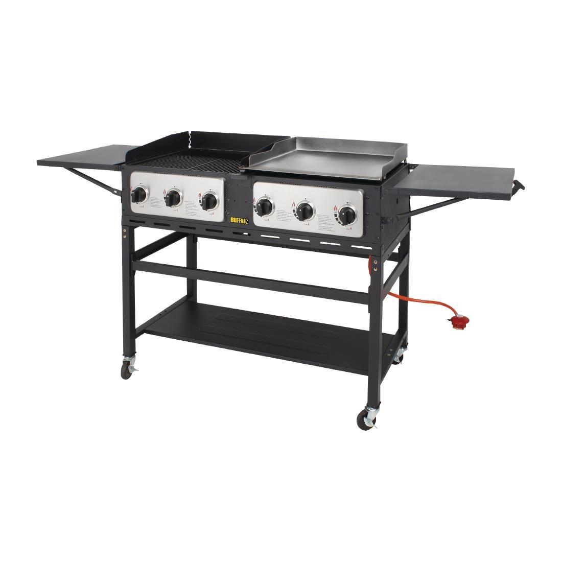Buffalo 6 Burner Combi BBQ Grill and Griddle - CP240  - 3