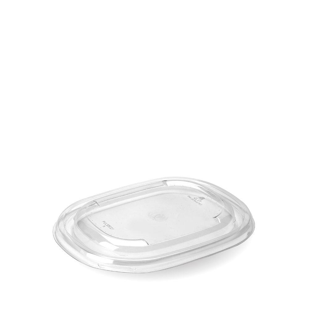 PET Lids To Fit 770ml BioCane Natural Pac Oval Eco Street Bowls (Case of 300) - 139966 - 1