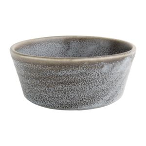 Olympia Cavolo Flat Round Bowls Charcoal Dusk 143mm (Pack of 6) - FD918  - 1