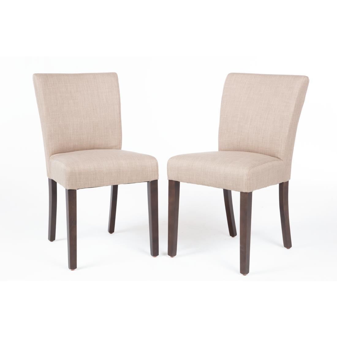 GR367 - Bolero Contemporary Dining Chair Natural (Pack 2) - GR367  - 4