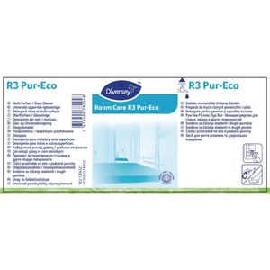 Room Care R3 Pur-Eco Glass and Multi-Surface Cleaner Refill Bottles 300ml (6 Pack) - FA407  - 3