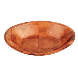 Oval Wooden Bowl Large - L093  - 2
