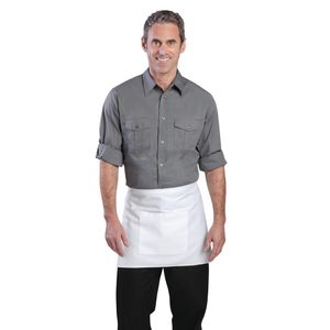 Chef Works Mens Pilot Shirt Grey XL - B212-XL  - 1