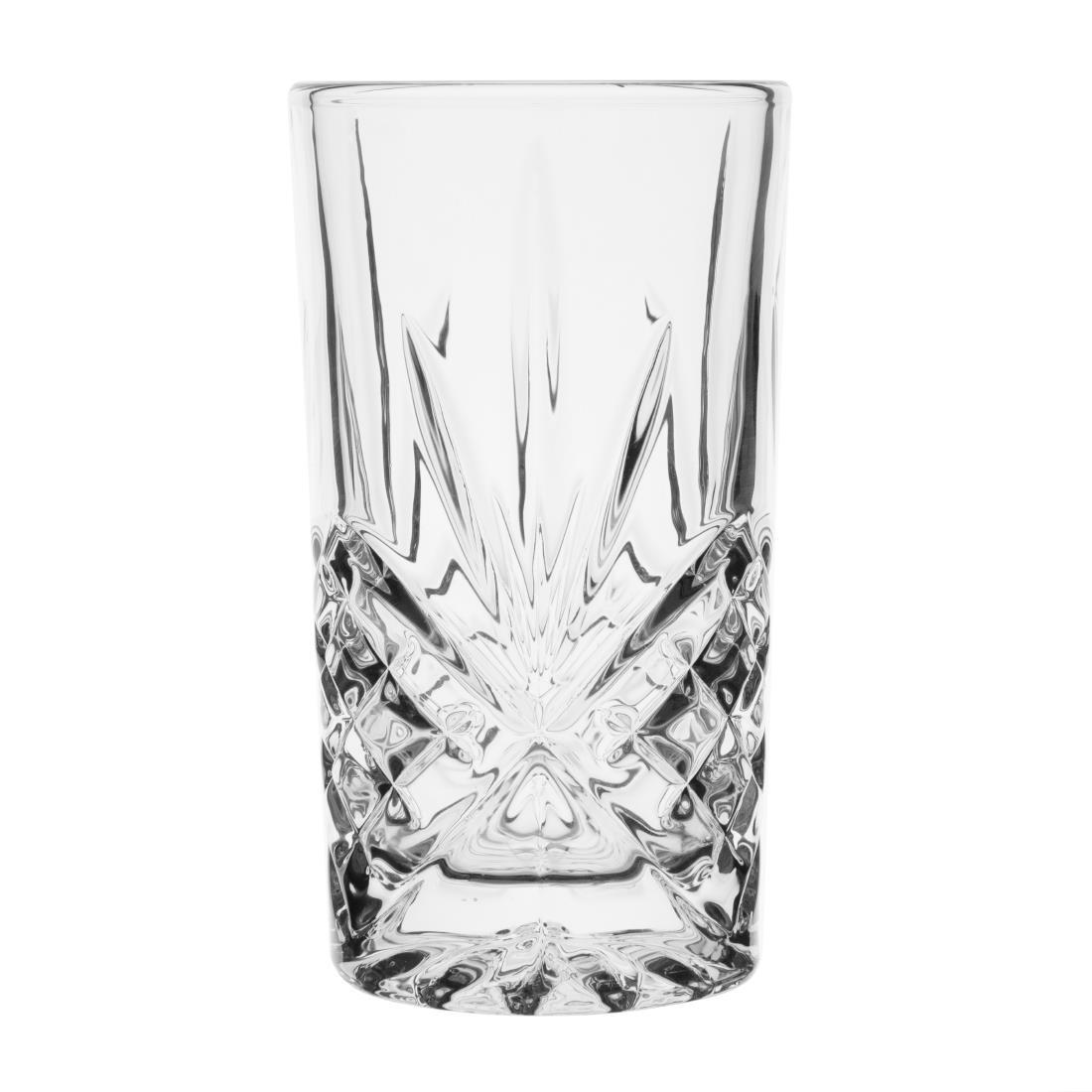 Olympia Old Duke Glass Tumblers 350ml (Pack of 6) - CW392  - 1