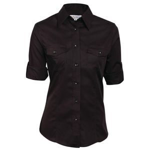 Chef Works Womens Pilot Shirt Black L - B213-L  - 3