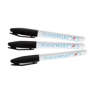 Puracycle Non-Toxic Marker Pens Black 3 Pack - FB284  - 1