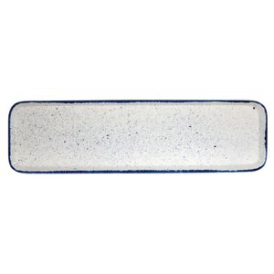 Churchill Stonecast Hints Rectangular Flat Trays Indigo Blue 150 x 530mm (Pack of 4) - DY210  - 1