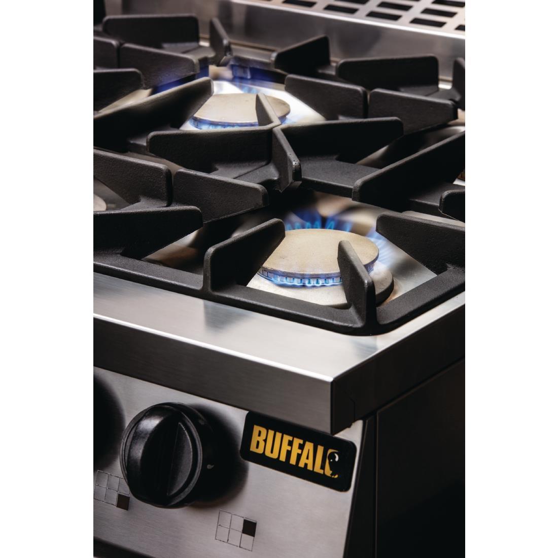Buffalo 6 Burner Gas Oven Range with Castors - CT253  - 10
