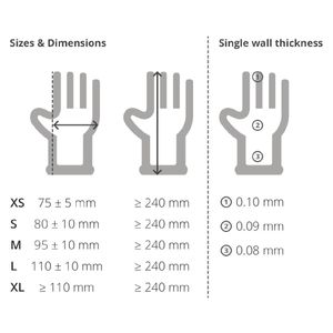 Powdered Latex Gloves Medium (Pack of 100) - A228-M  - 3