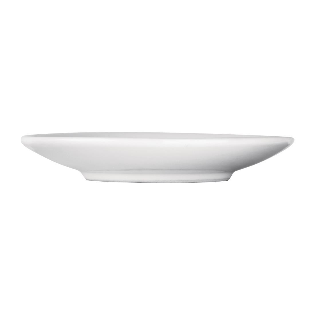 Olympia Cafe Flat White Saucers White 135mm (Pack of 12) - FF996  - 2
