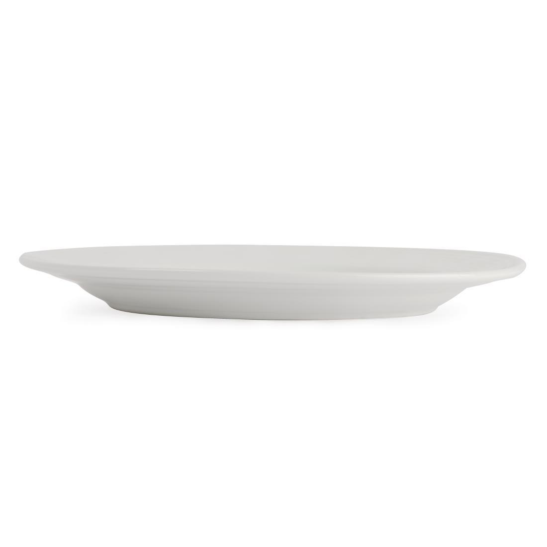 Olympia Linear Wide Rimmed Plates 250mm (Pack of 12) - U091  - 4