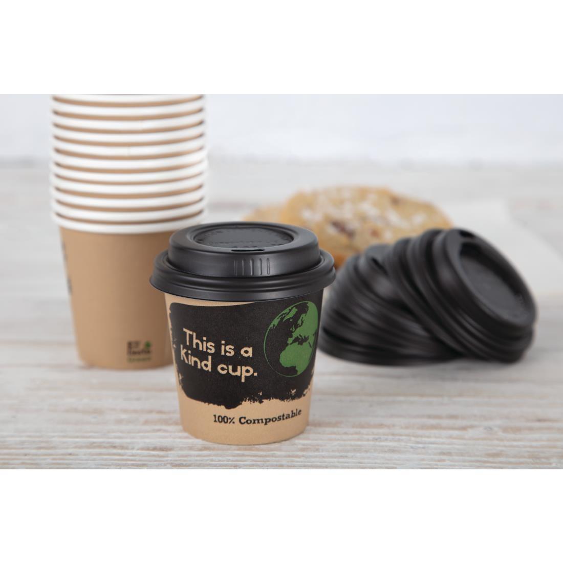 Fiesta Compostable Espresso Cup Lids 113ml / 4oz (Pack of 50) - DY982  - 7