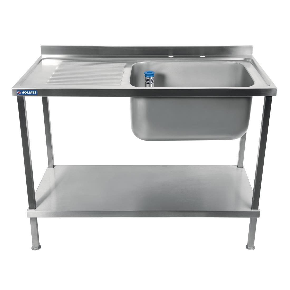 Holmes Fully Assembled Stainless Steel Sink Left Hand Drainer 1200mm - DR387  - 2