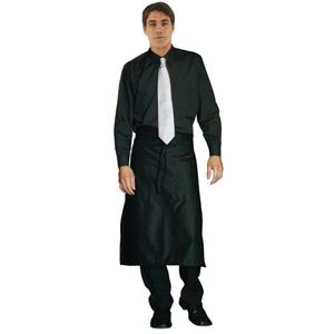 Chef Works Unisex Long Sleeve Dress Shirt Black 2XL - A798-XXL  - 1