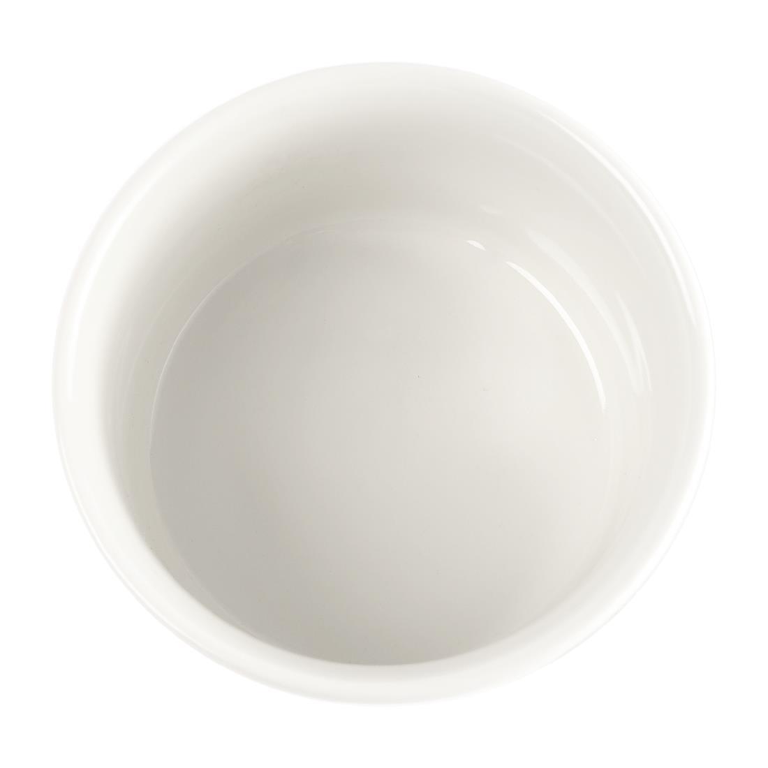 Churchill White Souffle Dishes 100mm (Pack of 12) - DK657  - 2