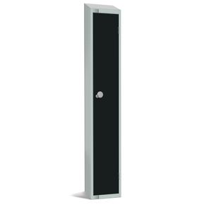 Elite Single Door Electronic Combination Locker with Sloping Top Black - GR684-ELS  - 1