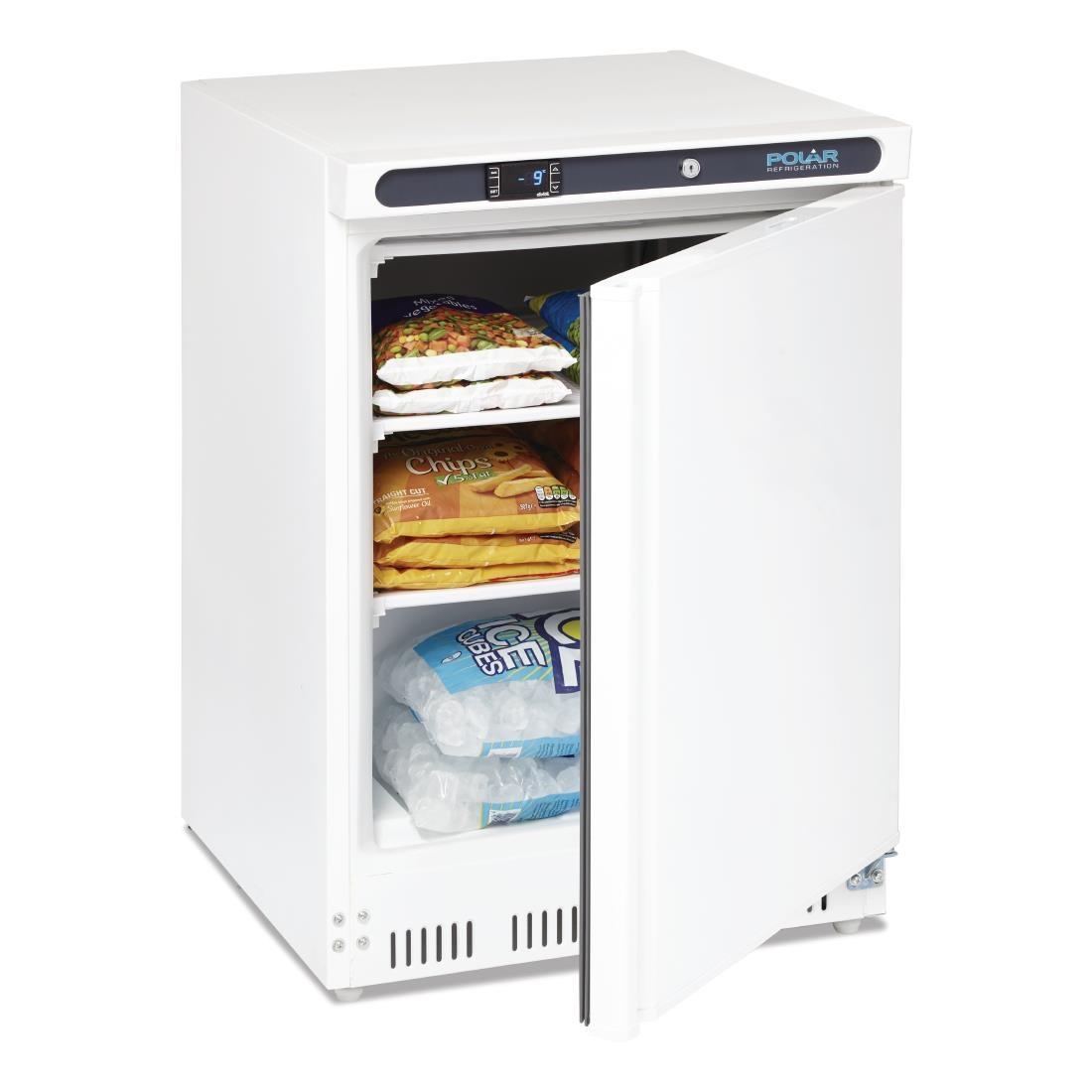 Polar C-Series Under Counter Freezer White 140Ltr - CD611  - 2