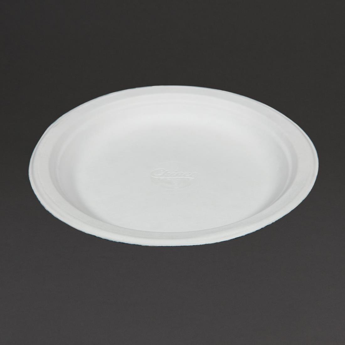 Huhtamaki Compostable Moulded Fibre Chinet Plates 220mm (Pack of 125) - CM148  - 5