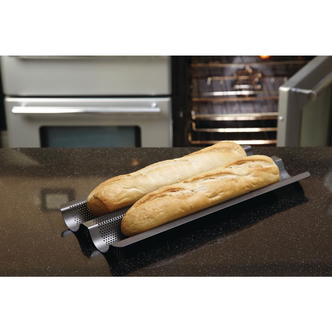 MasterClass Crusty Bake Non Stick Baguette Tray - CS563  - 2