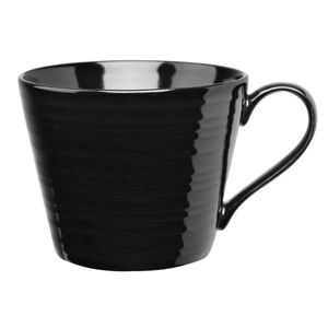 Art de Cuisine Rustics Black Snug Mugs 341ml (Pack of 6) - GF704  - 1