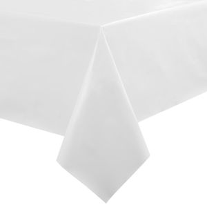White PVC Table Cloth 54 x 70in - GH176  - 1