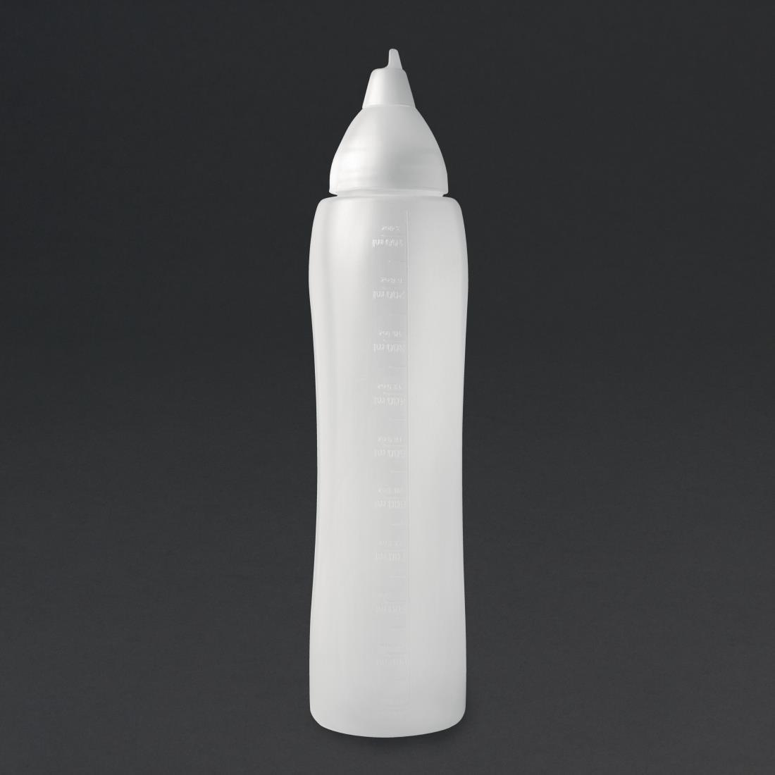 Araven Clear Non-drip Sauce Bottle 35oz - CW114  - 1