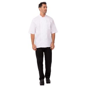 Chefs Works Montreal Cool Vent Unisex Short Sleeve Chefs Jacket White 3XL - A914-3XL  - 1